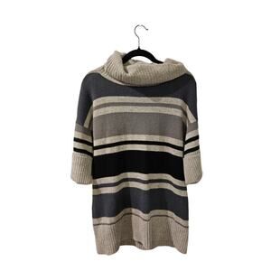 Kenar sweater vintage lambs‎ wool angora blue gray short sleeve wmn L